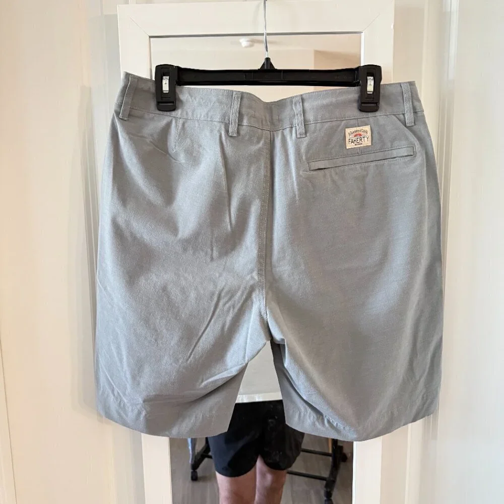 Faherty All Day Shorts Light Gray Size 32
